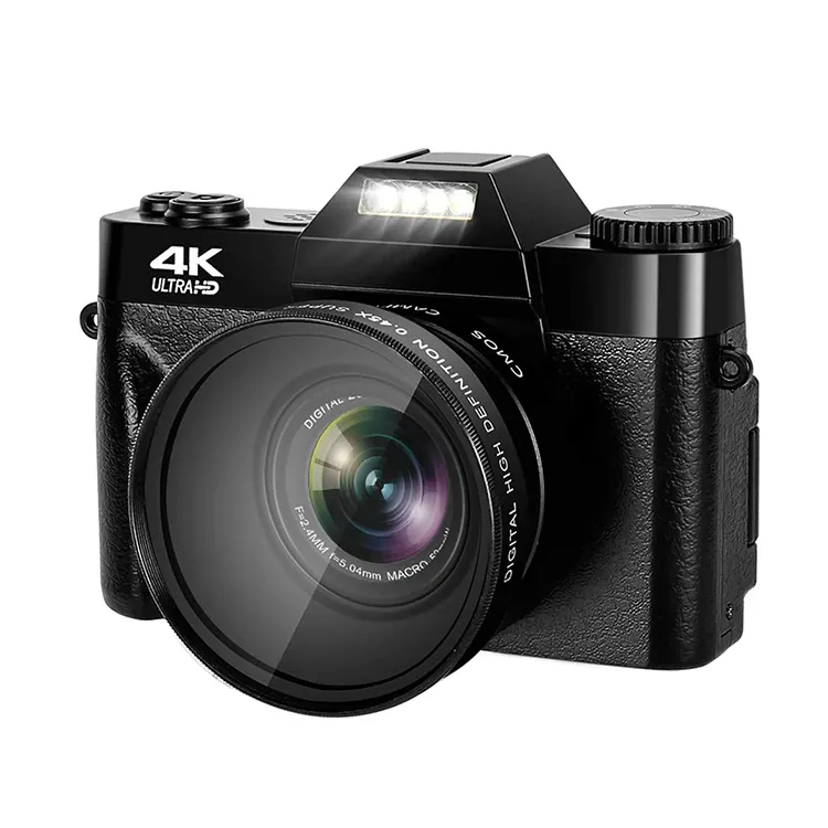 กล้องวิดีโอ4K Vlogging กล้อง4K Full HD พร้อม Wifi สำหรับกล้องซูมดิจิตอล Youtube 4K 48MP 30fps