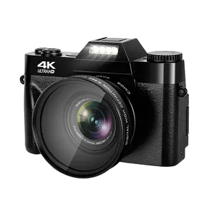 4K Vlogging Caméra Vidéo 4K Full HD Caméras avec Wifi pour Youtube 4K 48MP 30fps Caméra Zoom Numérique