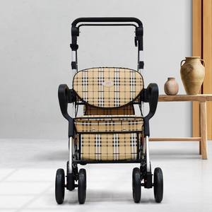 Aide à la marche pratique Prime RT-0324, marcheur beige lait, aide à la marche - Product Image 3