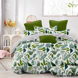 Offre Spéciale – Parure de Lit 4 Pièces en Polyester Imprimé Dispersé Motif Plantes Tropicales – <span class=keywords><strong>2</strong></span> Draps et <span class=keywords><strong>2</strong></span> Taies d'Oreiller – Venezuela - Product Image 5