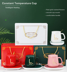 Set Tazza Riscaldante Smart in Ceramica da 400ml Scaldatazza a Temperatura Costante 55 Gradi Design Minimalista per Casa Soggiorno Camera da Letto Confezione Regalo - Product Image 5