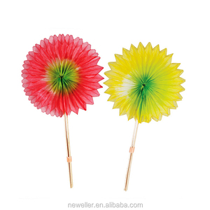 Decorazioni per Torte e Cocktail Usa e Getta Newell, Piume di Pavone, Ananas, Fenicotteri, Ombrelli per Feste e Ristoranti - Product Image 6