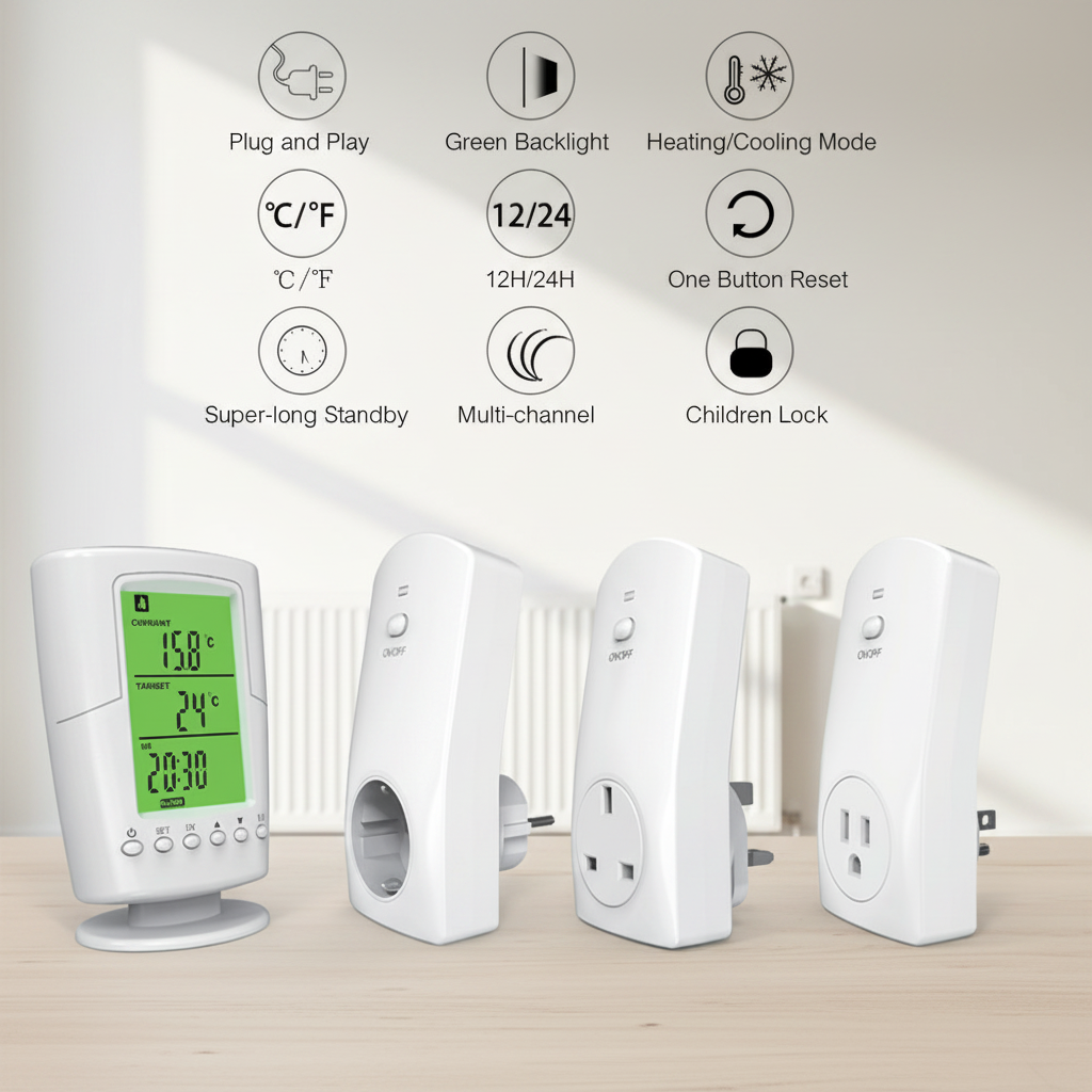 EU Socket <strong>Digital</strong> <strong>Thermostat</strong> Indoor <strong>Heating</strong> Temperature Controller for <strong>Heating</strong> <strong>System</strong> Factory Wholesale
