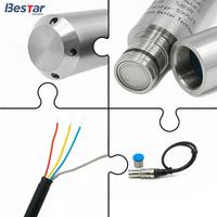Transmetteur de niveau submersible industriel Bestar 0-5m, sonde en acier inoxydable 316L, capteurs de niveau de liquide pour eau/huile/carburant