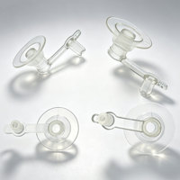 Valve d'air en plastique transparent soudable de haute qualité avec bouchon de retenue et attache anti-fuite pour produits gonflables en PVC