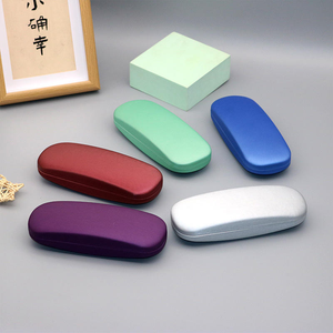 Estuche Rígido Rectangular para <span class=keywords><strong>Gafas</strong></span> de Sol, Personalizado, de Cuero PU Colorido, con Logotipo - Product Image 3