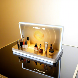 Exhibidor de Perfumes Acrílico Personalizado con Luz, Exhibidor de Cosméticos de Sobremesa para Tiendas - Product Image 1
