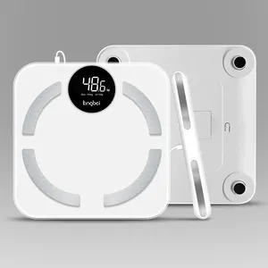 Smart Professional Body Composition Analyzer Monitor With Handle Bar 8 Electrodes Bmi Body Fat Scale