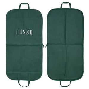 Индивидуальный мужской костюм, сумка для одежды, черный, белый, с принтом логотипа, с ручкой, женское платье, сумка для одежды - Product Image 2