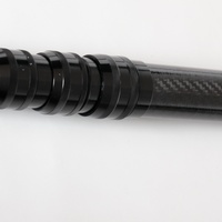 Poteau télescopique extensible en fibre de carbone solide de 5 à 10m pour le nettoyage des fenêtres