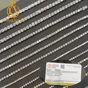 Bracciale Tennis con Diamanti Sintetici HPHT CVD, Collana Tennis in Oro Massiccio 10K 14K con Diamanti Sintetici DEF VVS-VS e Certificato IGI - Product Image 1