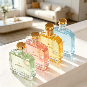 Botella de Perfume Recargable de Vidrio con Pulverizador y Tapa de Madera, 50ml/100ml, Portátil, a Prueba de Luz, Acabado Mate, para Difusor - Product Image 1