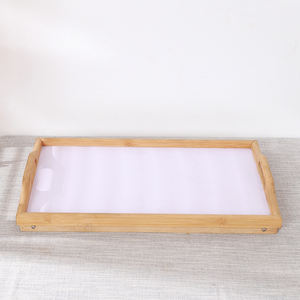 Table de <span class=keywords><strong>petit</strong></span> <span class=keywords><strong>d</strong></span>éjeuner en bois de plateau de service de lit pliable avec le pique-nique de plancher de jambes pliantes de panneau de pp - Product Image 3