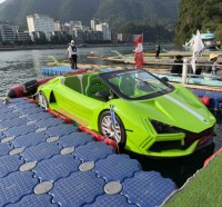 Prix de gros pour quai flottant pour bateaux à moteur sans moteur, acceptant la personnalisation, options de disposition hors-bord et in-bord, économique