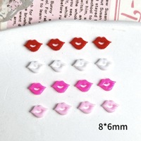 Vente en gros en vrac de décorations pour ongles en résine 3D blanches, rouges et roses, mignonnes, petites, accessoires pour ongles, breloques pour l'art des ongles