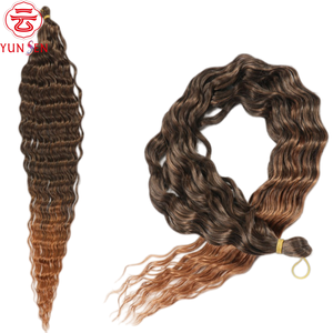 Extensiones de Cabello Sintético de Alta Temperatura para Crochet, Color Piano, 30 Pulgadas de Largo, Rizado, Marca Yunsen para Mujer - Product Image 4