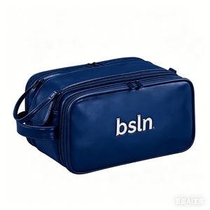 Bolsa de Maquillaje Personalizada con Logotipo para <span class=keywords><strong>Hombre</strong></span>, Bolsa de Aseo de PU Impermeable de Gran Capacidad, Bolsa de Almacenamiento Multifuncional - Product Image 4