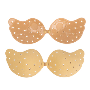 Sujetador sin costuras push-up sin tirantes de seda/algodón invisible Sexy de gran oferta con cubierta de pezón para mujer - Product Image 5