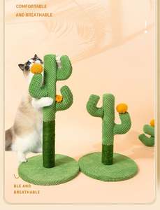 2025 New Design Lovely Caves 23.6 in Cactus Cat <b>Scratching</b> <b>Post</b> cat Tree for Large Cats - Product Image 6