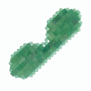 Masque de massage pour les yeux en pierre d'aventurine verte 100% naturelle, durable, en jade - Product Image 5
