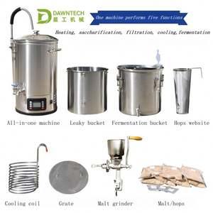 อุปกรณ์ทำเบียร์คราฟต์ไฟฟ้าออลอินวันขนาด 30-70 ลิตร พร้อมถังบดและเครื่องทำเบียร์ - Product Image 2