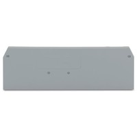 280-314 Bornier de raccordement DIN Rail d'origine allemande en stock, plaque d'extrémité et plaque intermédiaire, épaisseur 2,5 mm, gris 280-314