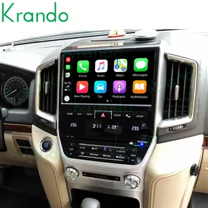 Krando ระบบมัลติมีเดียในรถยนต์10.1นิ้ว DSP CarPlay สำหรับ Toyota Land Cruiser LC200 GXR 2008 - 2020