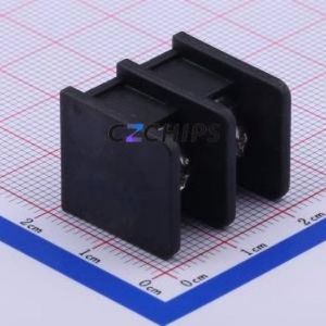 DBT30C-9.5-2P-BK-P Barrier Terminal Block Through hole Component (THT),P=9.5mm Connector Two Sides 9.5mm 1x2P Straight Pin - Product Image 2