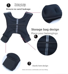 سترة مرجحة رائجة البيع للنساء والرجال تدريب تدريب عبر تناسب الجسم قوة التدريب سترة الوزن - Product Image 2