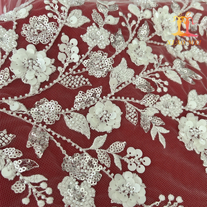 <span class=keywords><strong>Xiao</strong></span> <span class=keywords><strong>mei</strong></span> – Textile de mariée blanc, broderie fantaisie, tissu perlé de luxe, dentelle, XM-BF0592 - Product Image 5