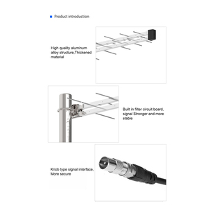Antena de TV Digital HDTV DVB-T para Exteriores de Largo Alcance, Tipo Yagi, con Amplificador de Señal, para Televisión Gratuita, Fabricada en Indonesia - Product Image 3