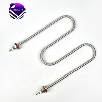 Élément chauffant tubulaire électrique en acier inoxydable de type W, 230V 1500W, pour le chauffage des liquides, fournisseur chinois BRIGHT