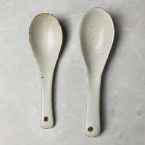 JiuJiuJu Porzellan löffel Abendessen Keramik Geschirr Cuchara Vajilla <span class=keywords><strong>Lepel</strong></span> Suppe Colher Keramik Rustikale Retro Japanische Suppe Löffel - Product Image 5