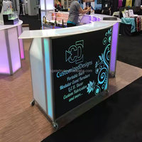 Table de Bar Portable Pliante à Éclairage LED Blanc Fantastique et Populaire pour Mobilier de Boîte de Nuit