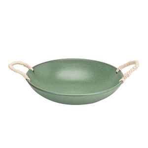 Platos de cerámica redondos hechos a mano con esmalte craquelado, diseño retro para platos de fiesta - Product Image 2