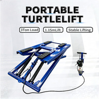 Elevador Hidráulico Móvil de Acero Tipo Tijera para Autos, Elevador Portátil para Vehículos, Mini Elevador Tipo Tortuga, Modelo XWG