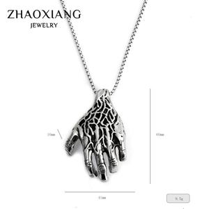 Collares con Colgante de Diseño Punk Retro Personalizado con Garra de Fantasma para Hombre, Acero Inoxidable 2021 - Product Image 2