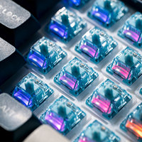 Interrupteurs tactiles AKKO V5 Creamy Blue Pro MX Style (455gf 5 broches/Mod 3 broches, pré-lubrifiés en usine, 45 pièces)