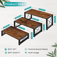 Présentoirs à 3 niveaux en bois pour épices, desserts, parfums et objets de collection - Rangement écologique pour la maison et la vente au détail