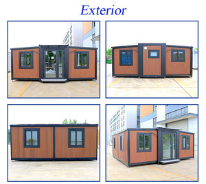 Case Prefabbricate Pieghevoli da 20 e 40 Piedi con 2 Camere da Letto, Cucina e Soggiorno <span class=keywords><strong>per</strong></span> Uso come Uffici in Cantiere - Product Image 1