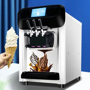 Máquina de helado de gran capacidad, máquina de helado automática