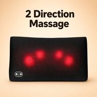 Coussin de massage infrarouge pour le cou et le dos avec couverture multi-zones (tête, épaules, taille, fesses) certifié CE