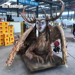 Estatua de Búho Animatrónico de Tamaño <span class=keywords><strong>Real</strong></span> con Control Remoto y Estructura Metálica para Parques, Centros Comerciales y Áreas de Aventura - Product Image 2