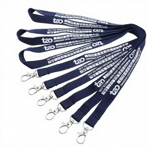 Custom Boeing Lanyard Double Hook Silk Screen Polyester Lanyard Airbus Staff <b>ID</b> <b>Holder</b> Lanyard - Product Image 1