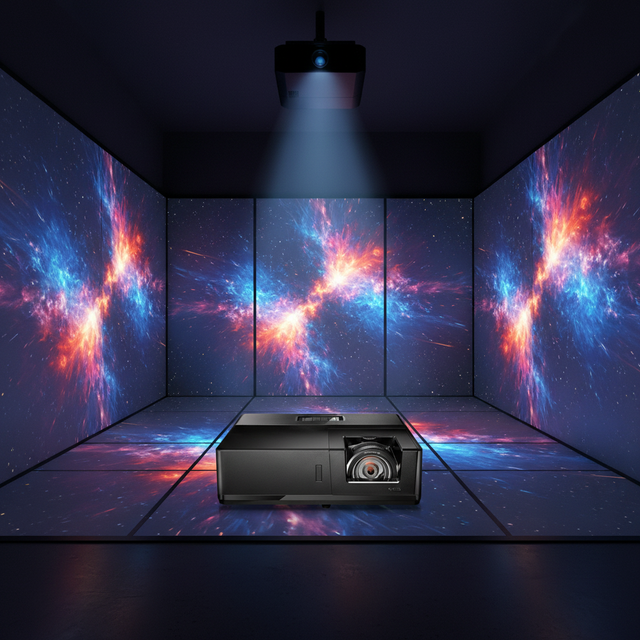 Optoma EL600UTST DLP Laser Projector Short Throw Pocketable 6000 Lumens 1080p Full HD 4K Decoding 3D Ready 16:10 Home Theater