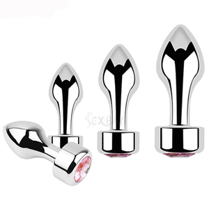 SEXBAY 2024 Yeni S/M/L Kristal Yuvarlak Elmaslar Renkli Elmaslar Seçilebilir Popo Fişi Metal Popo Fişi Erkek ve Kadın Seks Ürünleri - Product Image 1