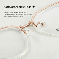 Montures de lunettes unisexes M6163 vintage, artistiques, aspect naturel, en titane ultra-léger et durable, avec bordure dorée TR