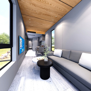 Conteneur maritime de 40 pieds pour habitation, bâtiment <span class=keywords><strong>d</strong></span>'appartements préfabriqué <span class=keywords><strong>avec</strong></span> revêtement en bois, Shenzhen Anchengtong - Product Image 4