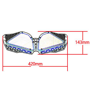 Couvercle de protection de calandre de phare avant de moto pour <span class=keywords><strong>Suzuki</strong></span> DL650 <span class=keywords><strong>V</strong></span>-<span class=keywords><strong>STROM</strong></span> DL <span class=keywords><strong>650</strong></span> VSTROM 2012-2016 - Product Image 5