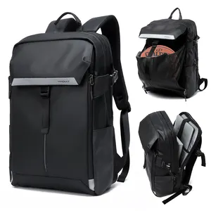 Mochilas Cycling Outdoor Men's Business Backpack Travel Bag Waterproof PVC Laptop Backpack Basketball Helmet Elastic Storage Bag